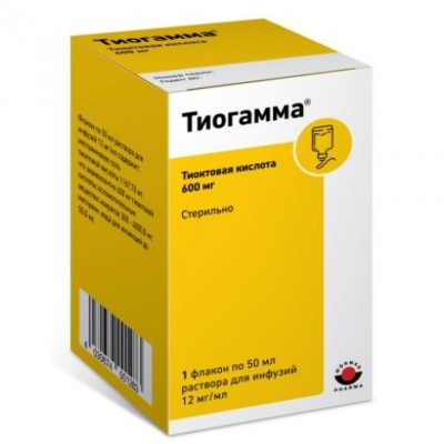 Тиогамма р-р д/инф.1,2% фл.50мл №1