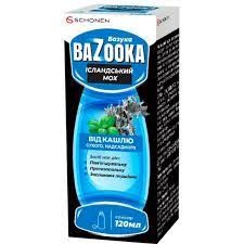 БАЗУКА Ісландський мох, еліксир у флаконі 120 мл, дієтична добав